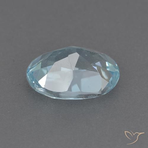 Topaze Bleu ciel naturelle ovale, 2.24 ct, VVS-VS