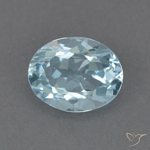 2.36ct Naturel Bleu ciel Topaze, ovale, VVS-VS
