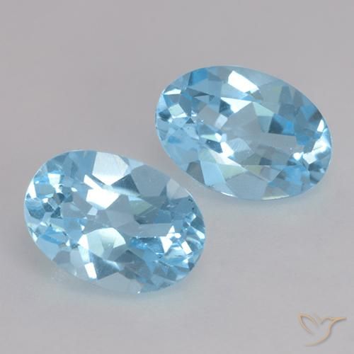 Shop natural 2.09ct Bleu Suisse Topaze gems, ovale, from Brésil at GemSelect. In stock, global shipping!