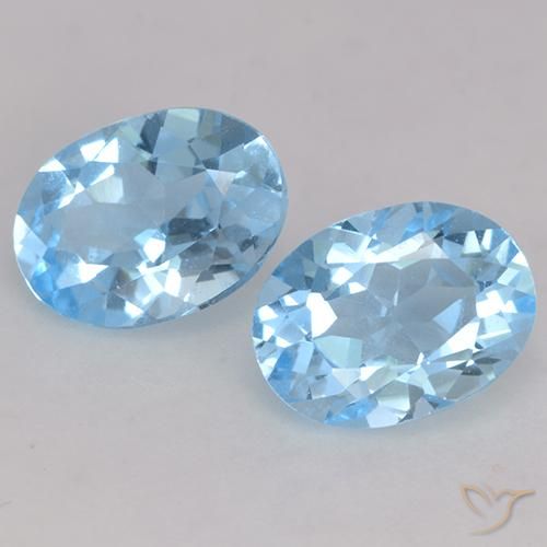 Shop natural 2.12ct Bleu Suisse Topaze gems, ovale, from Brésil at GemSelect. In stock, global shipping!