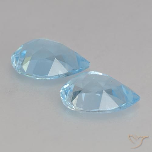Shop natural 1.74ct Bleu ciel Topaze gems, En forme de poire, from Brésil at GemSelect. In stock, global shipping!