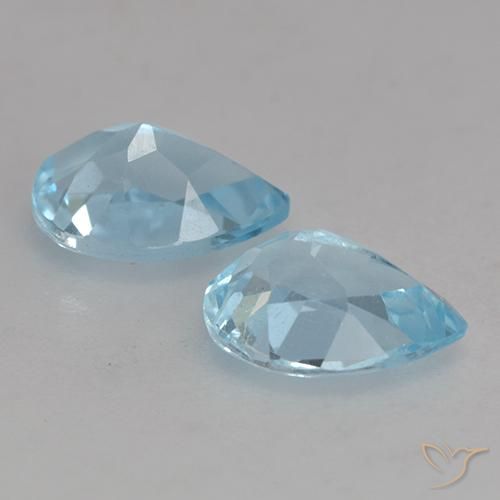 Shop natural 1.76ct Bleu ciel Topaze gems, En forme de poire, from Brésil at GemSelect. In stock, global shipping!