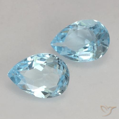 Shop natural 1.74ct Bleu ciel Topaze gems, En forme de poire, from Brésil at GemSelect. In stock, global shipping!