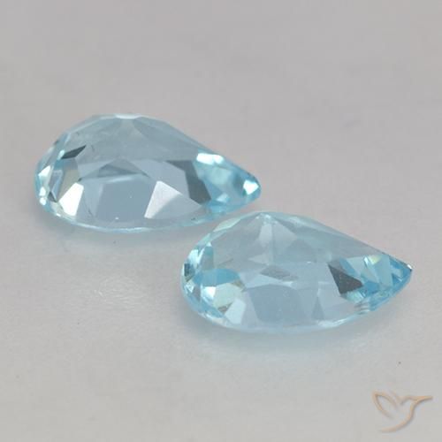 Shop natural 1.74ct Bleu ciel Topaze gems, En forme de poire, from Brésil at GemSelect. In stock, global shipping!