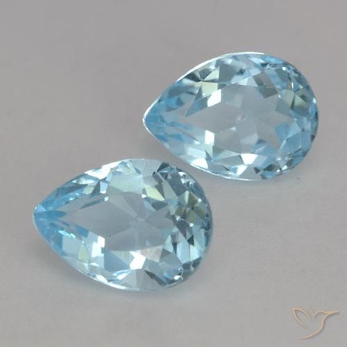 Shop natural 1.87ct Bleu ciel Topaze gems, En forme de poire, from Brésil at GemSelect. In stock, global shipping!
