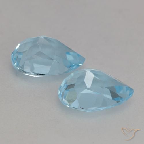 Shop natural 1.87ct Bleu ciel Topaze gems, En forme de poire, from Brésil at GemSelect. In stock, global shipping!