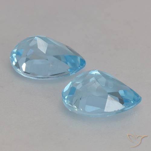 Shop natural 1.93ct Bleu ciel Topaze gems, En forme de poire, from Brésil at GemSelect. In stock, global shipping!