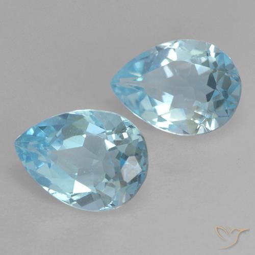Shop natural 1.72ct Bleu ciel Topaze gems, En forme de poire, from Brésil at GemSelect. In stock, global shipping!