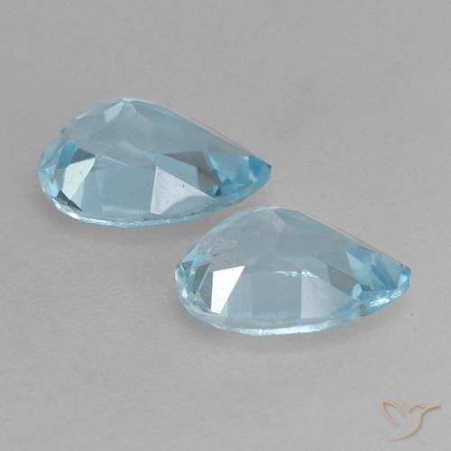 Shop natural 1.72ct Bleu ciel Topaze gems, En forme de poire, from Brésil at GemSelect. In stock, global shipping!