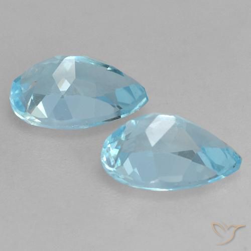 Shop natural 1.75ct Bleu ciel Topaze gems, En forme de poire, from Brésil at GemSelect. In stock, global shipping!