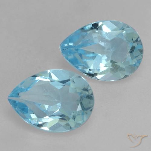 Shop natural 1.69ct Bleu ciel Topaze gems, En forme de poire, from Brésil at GemSelect. In stock, global shipping!