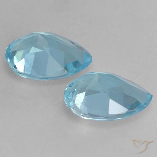 Shop natural 1.69ct Bleu ciel Topaze gems, En forme de poire, from Brésil at GemSelect. In stock, global shipping!