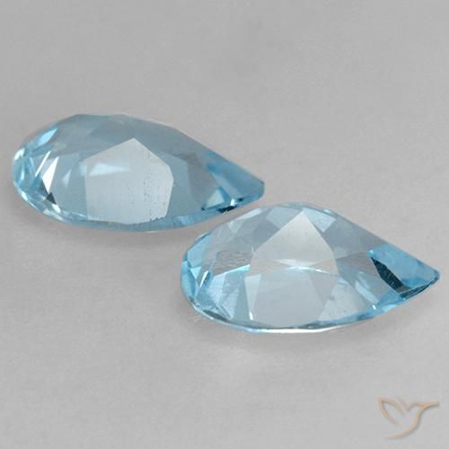 Shop natural 1.48ct Bleu ciel Topaze gems, En forme de poire, from Brésil at GemSelect. In stock, global shipping!