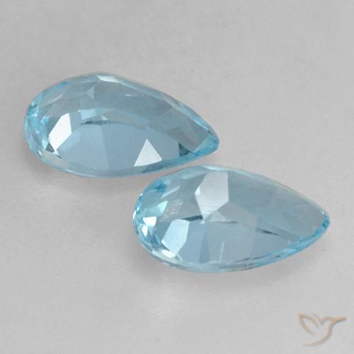Shop natural 1.57ct Bleu ciel Topaze gems, En forme de poire, from Brésil at GemSelect. In stock, global shipping!