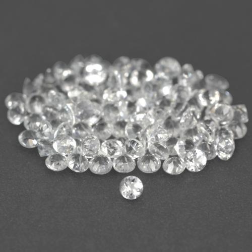 Achetez naturel 1,03ct blanc topaze gems, coupe roude, en provenance brésil chez gemselect. en stock, livraison internationale!