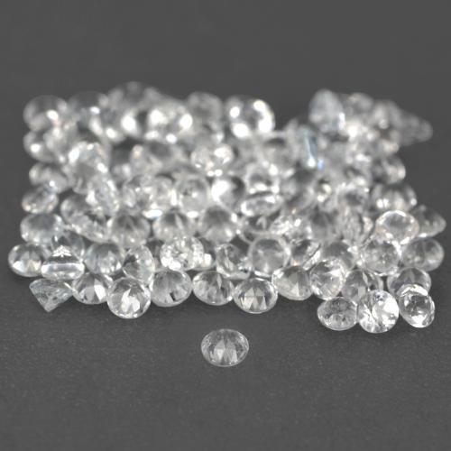Achetez naturel 1,03ct blanc topaze gems, coupe roude, en provenance brésil chez gemselect. en stock, livraison internationale!