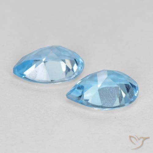 Shop natural 1.69ct Bleu Suisse Topaze gems, En forme de poire, from Brésil at GemSelect. In stock, global shipping!