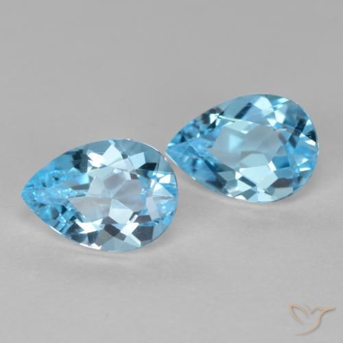 Shop natural 1.63ct Bleu ciel Topaze gems, En forme de poire, from Brésil at GemSelect. In stock, global shipping!