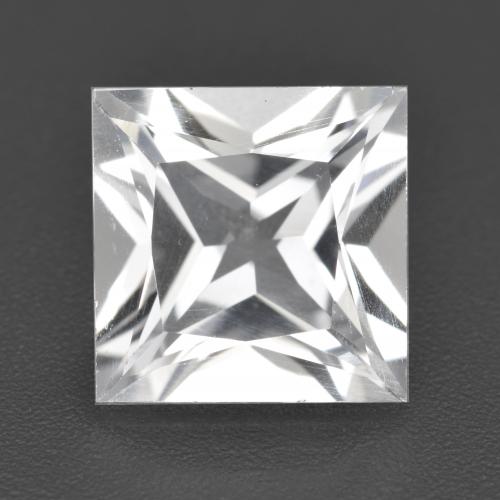 Topaze Blanc naturelle Carré, 4.81 ct, VVS-VS