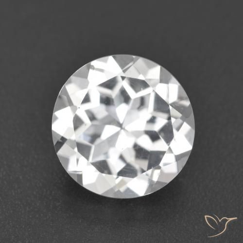 3.62ct Naturel Blanc Topaze, Tour, VVS-VS