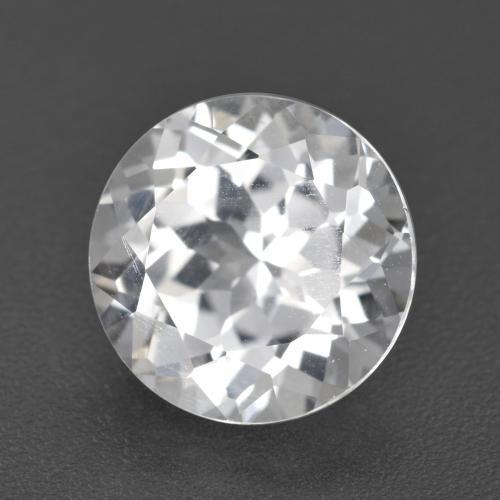 Topaze blanc naturelle coupe roude, 4,23 ct, VVS-VS