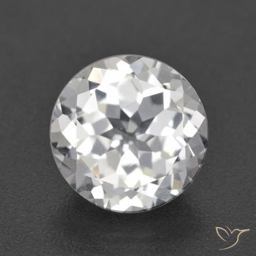 3.60ct Naturel Blanc Topaze, Tour, VVS-VS