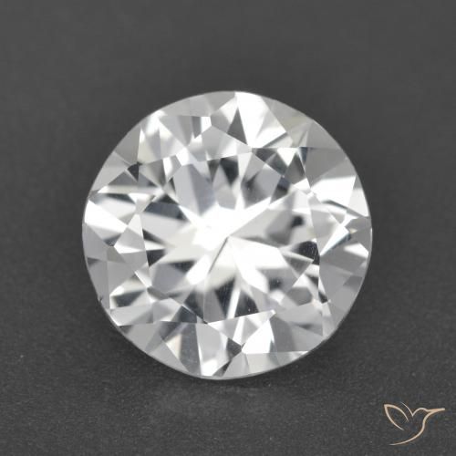 3.27ct Naturel Blanc clair Topaze, Tour, VVS