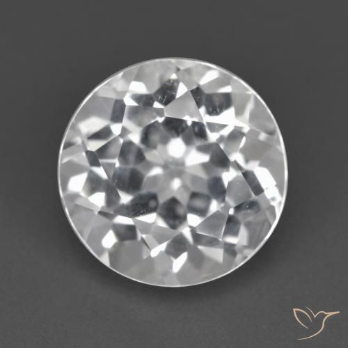 4.06ct Naturel Blanc clair Topaze, Tour, VVS