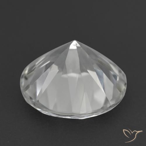 Topaze blanc naturelle coupe roude, 4,28 ct, VVS-VS