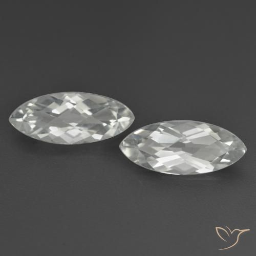 3.41ctw Naturel Blanc Topaze, Marquise, VS
