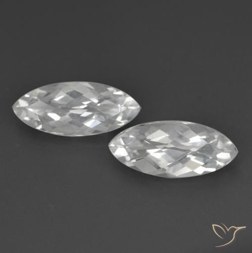 3.35ctw Naturel Blanc Topaze, Marquise, VS