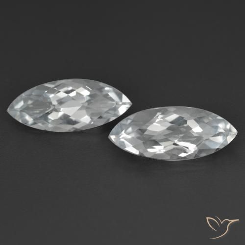 3.40ctw Naturel Blanc Topaze, Marquise, VS
