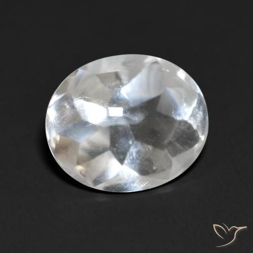 Topaze Blanc clair naturelle ovale, 5.49 ct, Transparent