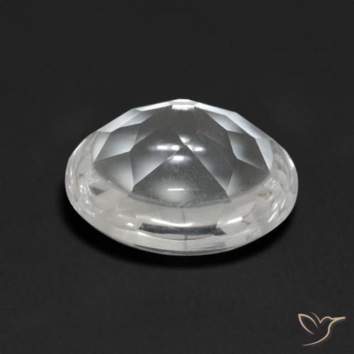 Topaze Blanc clair naturelle ovale, 5.49 ct, Transparent