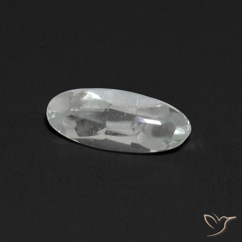 Topaze Blanc clair naturelle ovale, 1.40 ct, Transparent