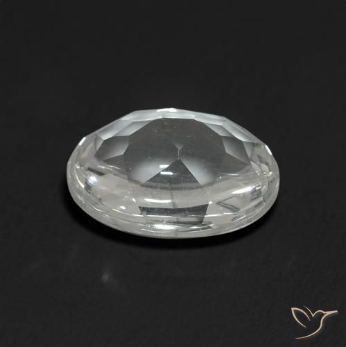 Topaze Blanc naturelle ovale, 3.51 ct, Transparent