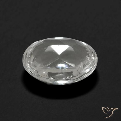 Topaze Blanc naturelle ovale, 3.36 ct, Transparent
