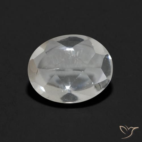 3.30ct Naturel Blanc clair Topaze, ovale, Transparent
