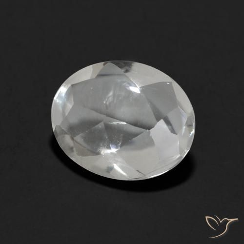 Topaze Blanc clair naturelle ovale, 3.30 ct, Transparent