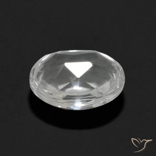 Topaze Blanc clair naturelle ovale, 3.30 ct, Transparent