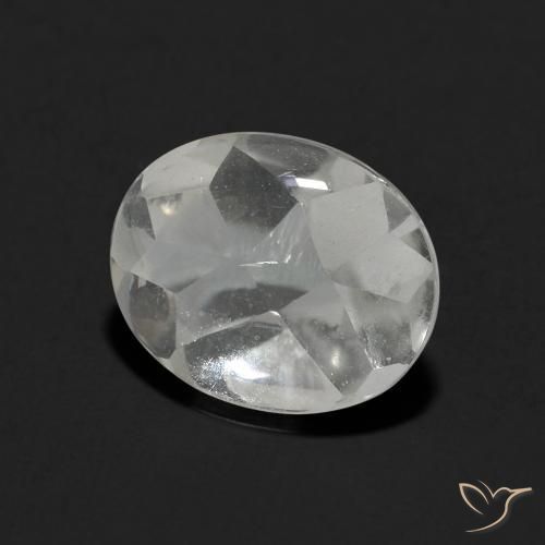 Topaze Blanc clair naturelle ovale, 3.46 ct, Transparent