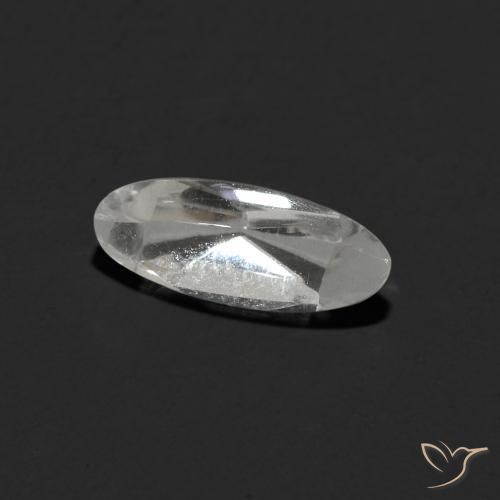 Topaze Blanc clair naturelle ovale, 1.15 ct, Transparent