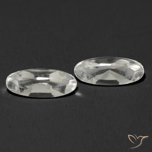 Shop natural 2.60ct Blanc clair Topaze gems, ovale, from Brésil at GemSelect. In stock, global shipping!