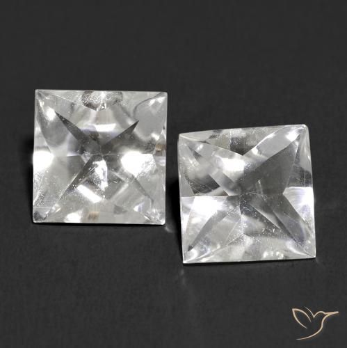 Shop natural 4.00ct Blanc Topaze gems, Carré, from Brésil at GemSelect. In stock, global shipping!