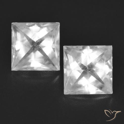 Shop natural 4.44ct Blanc Topaze gems, Carré, from Brésil at GemSelect. In stock, global shipping!