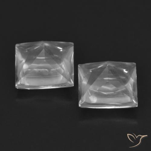 Shop natural 4.44ct Blanc Topaze gems, Carré, from Brésil at GemSelect. In stock, global shipping!
