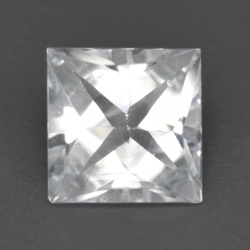 Topaze Blanc naturelle Carré, 2.12 ct, Transparent