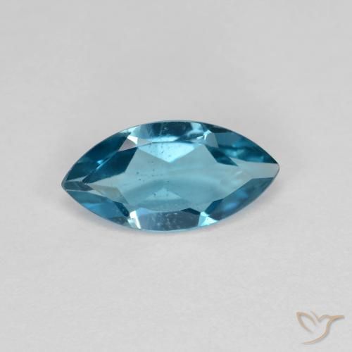 Topaze Bleu Londres naturelle Marquise, 1.01 ct, VS