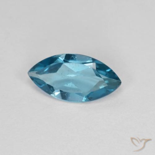 Topaze Bleu Londres naturelle Marquise, 1.01 ct, VS