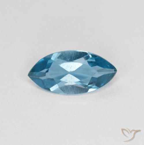 1.09ct Naturel Bleu Suisse Topaze, Marquise, VS